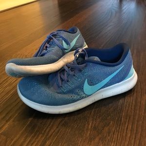 Blue Nike Frees